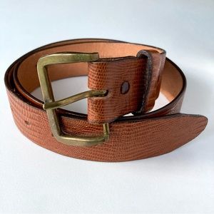 Men’s Textan Cowhide Leather Brown Western Belt 1586B Size 32